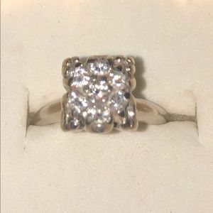 Vintage 14kt 1/2 CT Diamond Cluster